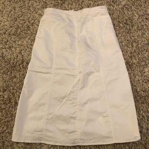 Denim white skirt